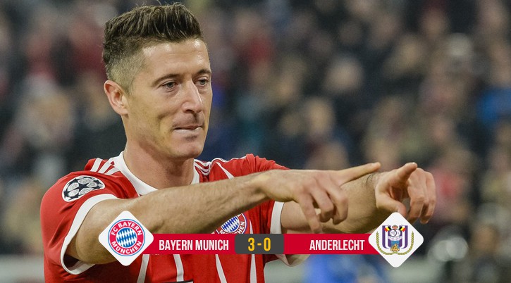 Kết quả bóng đá: Hạ Anderlecht, Lewandowski ghi 50 bàn cho Bayern