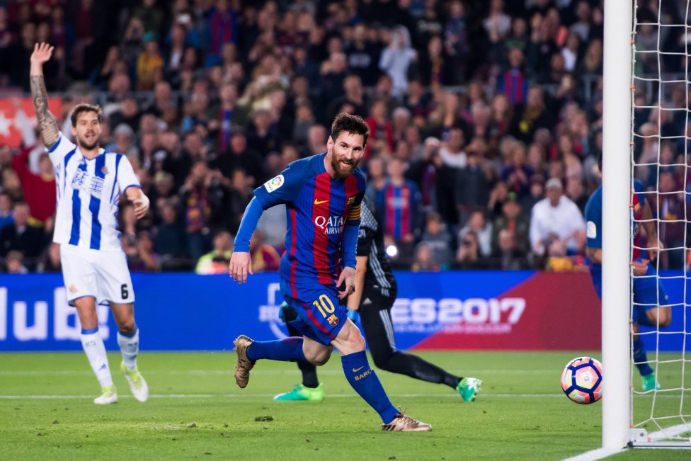 Video: Messi lập cú đúp, Barcelona nhọc nhằn thắng Sociedad