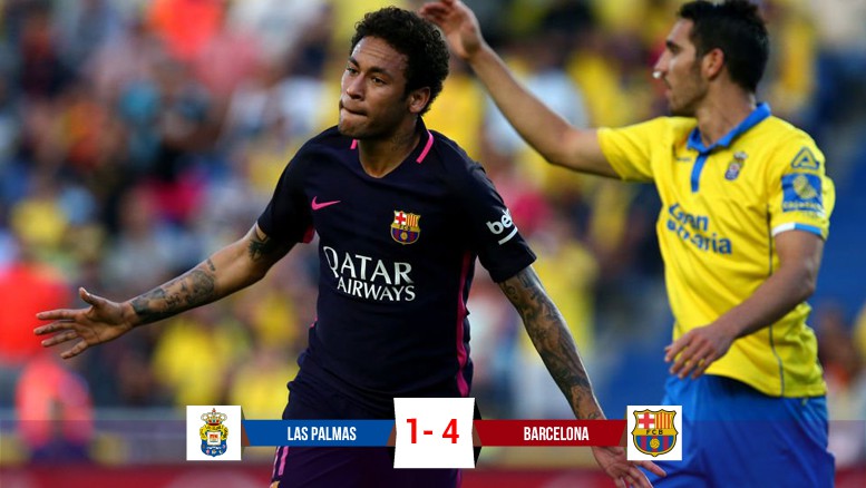Video: Neymar lập hat-trick, Barcelona tiếp tục dẫn đầu La Liga