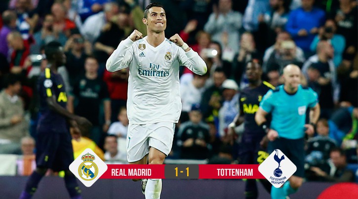 Video: Ronaldo ghi bàn nhưng Real Madrid bị chia điểm