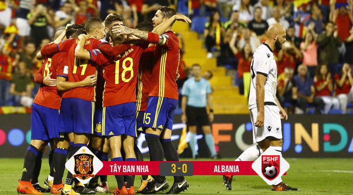 Video: Thắng trong 26 phút, Tây Ban Nha đoạt vé dự World Cup