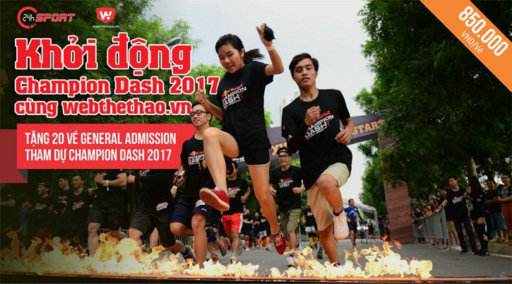 Thể lệ Cuộc thi Khởi Động Champion Dash 2017 cùng Web Thể Thao