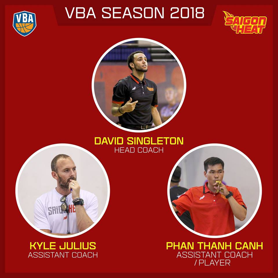 Saigon Heat c&ocirc;ng bố d&agrave;n HLV tại VBA 2018.