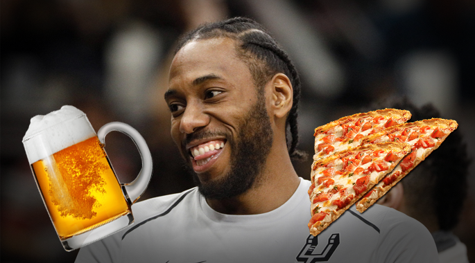 Chỉ cần ở lại Spurs, Leonard sẽ được ăn pizza miễn phí trọn đời