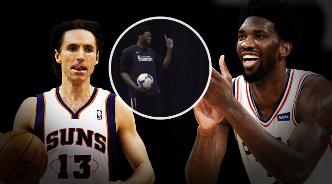 Embiid bất ngờ gài kèo đá banh độ 1000 USD với Steve Nash