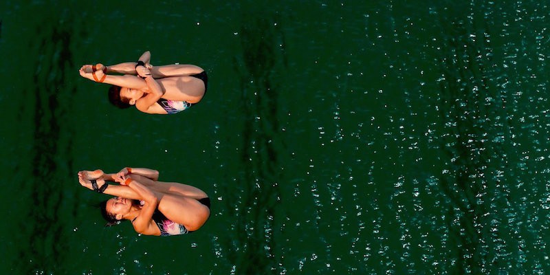 Bể bơi màu xanh lá cây tại Rio 2016 có khả năng gây hại cho VĐV