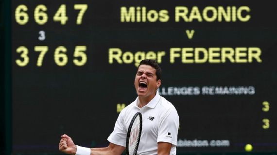 Milos Raonic trước cơ hội lần đầu tiên vô địch Grand Slam