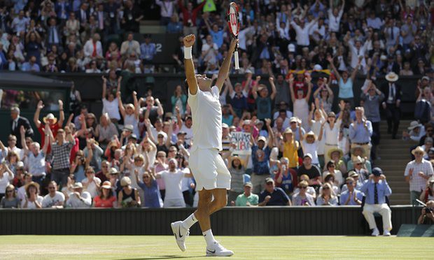 Ngược dòng kinh điển, Federer thẳng tiến bán kết Wimbledon