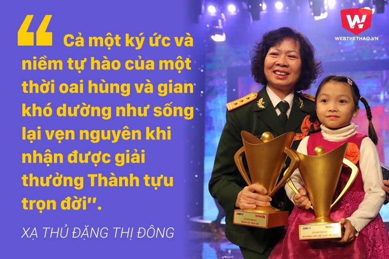Sống ẩn dật song khi nhận Thành tựu trọn đời, những gì đẹp nhất ùa về với xạ thủ Đặng Thị Đông. Đồ họa: Bá Đức Sống ẩn dật song khi nhận Thành tựu trọn đời, những gì đẹp nhất ùa về với xạ thủ Đặng Thị Đông. Đồ họa: Bá Đức