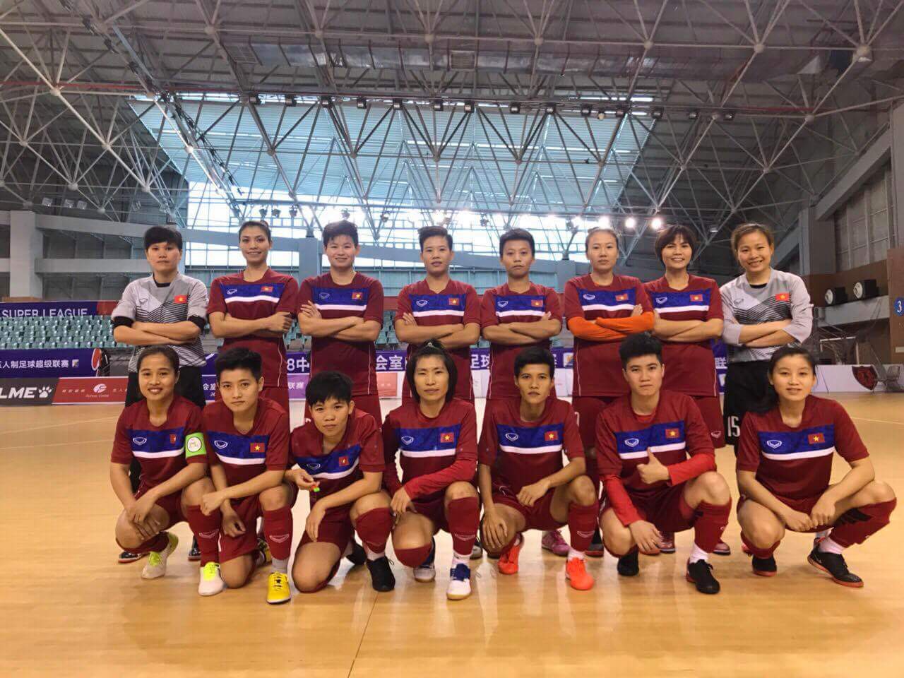 ĐT Futsal nữ Việt Nam tự tin hướng đến VCK ch&acirc;u &Aacute; 2018. Ảnh: VFF