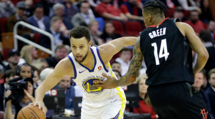 NBA 2017-18: Warriors đánh bại Rockets trong ngày thiếu James Harden và Durant