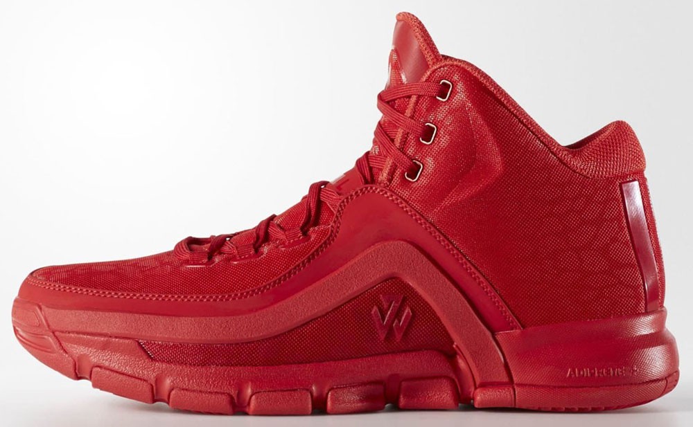 Adidas J Wall 2 “Red Carpet”, phối màu toàn đỏ của J Wall 2. Adidas J Wall 2 “Red Carpet”, phối màu toàn đỏ của J Wall 2.