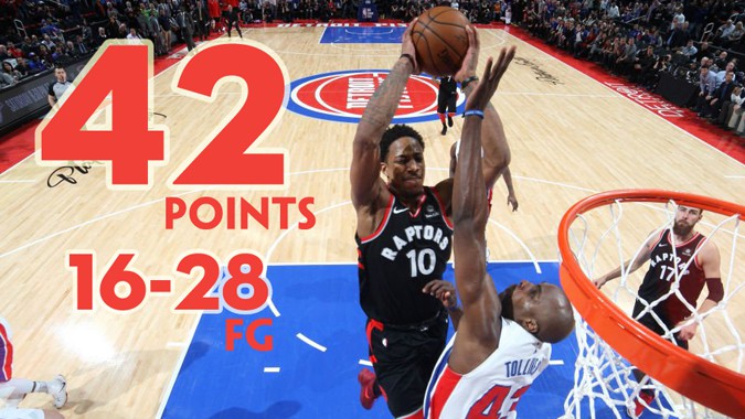 Kết quả NBA 08/03: DeRozan giúp Raptors có suất Playoffs đầu tiên
