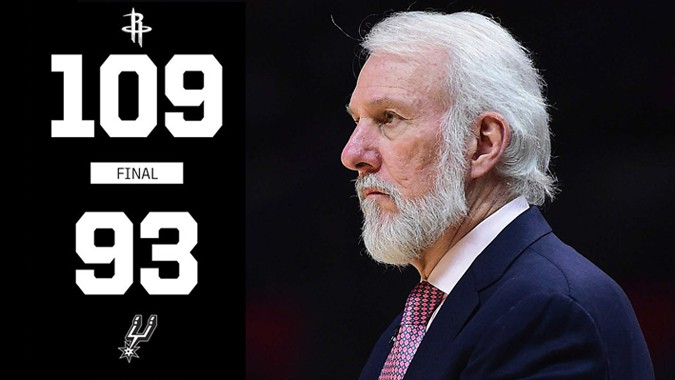 Kết quả NBA 13/03: Thua Rockets, Playoffs đang rời khỏi tầm tay San Antonio Spurs
