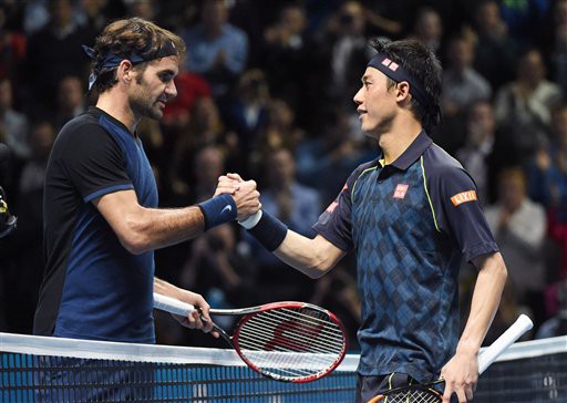ATP World Tour Finals: Roger Federer 2-1 Kei Nishikori