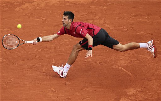 CĐV không thể ngồi yên trước những cú đánh hay của Djokovic