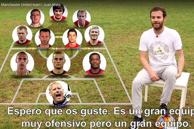 Juan Mata chọn đội hình mạnh nhất lịch sử M.U, không Rooney