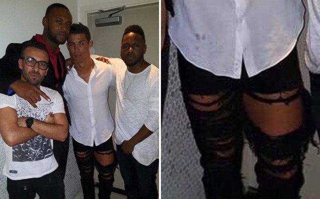 Ronaldo mừng sinh nhật với ... quần rách