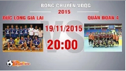 Trực tiếp bóng chuyền VĐQG: Đức Long Gia Lai vs Quân Đoàn 4