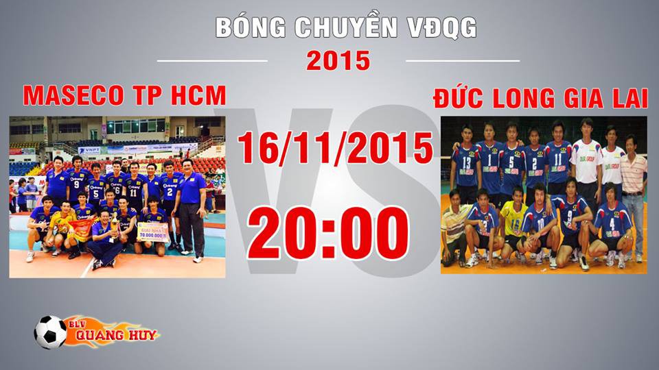 Trực tiếp bóng chuyền VĐQG: Maseco TP HCM vs Đức Long Gia Lai