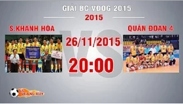 Trực tiếp bóng chuyền VĐQG: S.Khánh Hòa vs Quân Đoàn 4