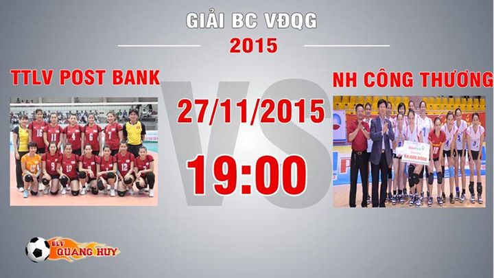Trực tiếp bóng chuyền VĐQG: TTLV Post Bank vs Ngân Hàng Công Thương