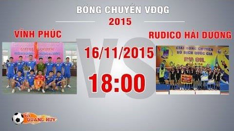Trực tiếp bóng chuyền VĐQG: Vĩnh Phúc vs Rudico Hải Dương