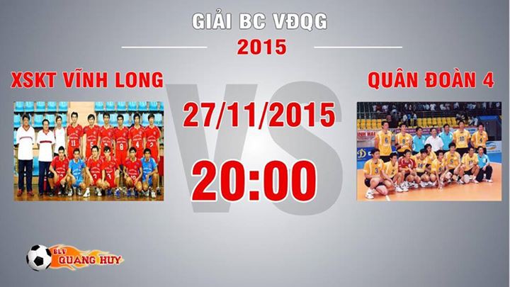 Trực tiếp bóng chuyền VĐQG: XSKT Vĩnh Long vs Quân Đoàn 4