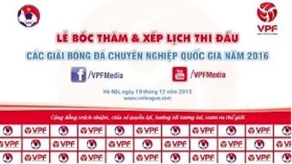 Trực tiếp: Lễ bốc thăm, xếp lịch mùa giải 2016