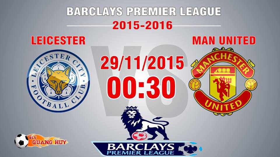 Trực tiếp vòng 11 Premier League: Leicester City vs Man United