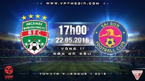 Trực tiếp vòng 11 V League: B. Bình Dương vs Sài Gòn FC