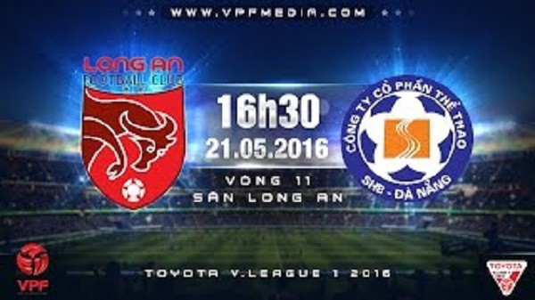 Trực tiếp vòng 11 V.League: Long An vs SHB Đà Nẵng