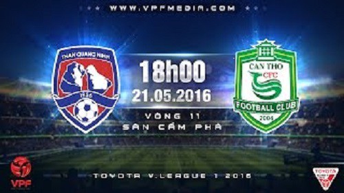 Trực tiếp vòng 11 V.League: Than Quảng Ninh vs XSKT Cần Thơ