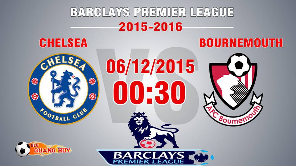 Trực tiếp vòng 15 Premier League: Chelsea vs AFC Bournemouth