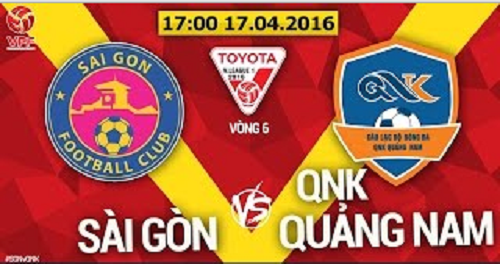 Trực tiếp vòng 6 V League: Sài Gòn FC vs QNK Quảng Nam