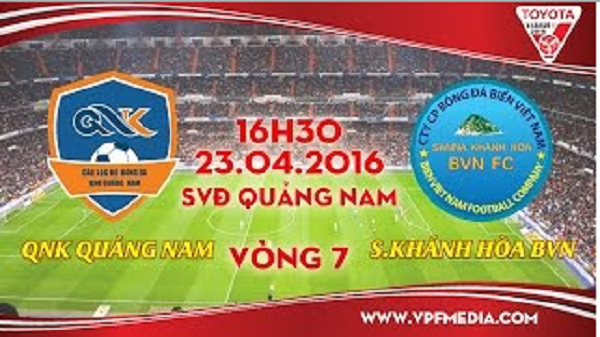 Trực tiếp vòng 7 V League: QNK Quảng Nam vs S.Khánh Hòa BVN