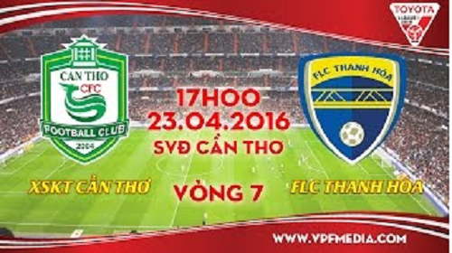 Trực tiếp vòng 7 V League: XSKT Cần Thơ vs FLC Thanh Hóa