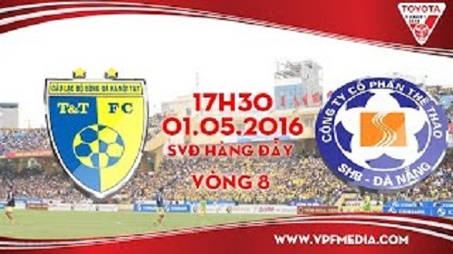 Trực tiếp vòng 8 V League: Hà Nội T&T vs SHB Đà Nẵng