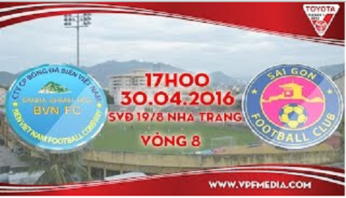 Trực tiếp vòng 8 V League: S. Khánh Hòa HVN vs Sài Gòn