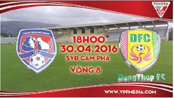 Trực tiếp vòng 8 V League: Than Quảng Ninh vs Đồng Tháp
