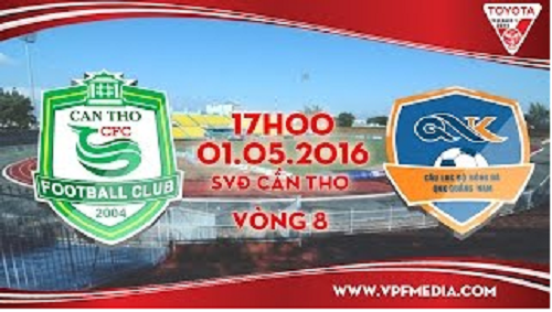 Trực tiếp vòng 8 V League: XSKT Cần Thơ vs QNK Quảng Nam