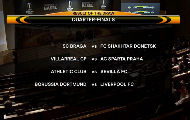Bốc thăm tứ kết Europa League: Derby xứ đấu bò, Liverpool gặp khó