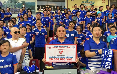 Hội CĐV Than Quảng Ninh giành danh hiệu “Hình ảnh thể thao ấn tượng của năm”