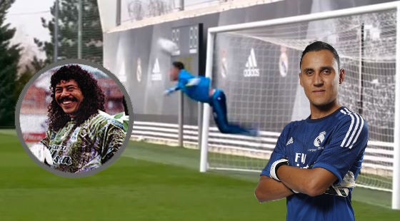 Keylor Navas tái hiện tuyệt chiêu bọ cạp của Higuita