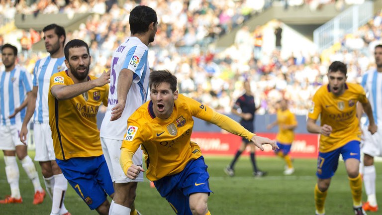 Video La Liga: Malaga 1-2 Barcelona