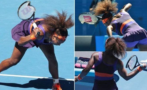 Những pha đập vợt tại giải Australia Open