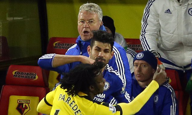 Tình huống xấu chơi của Diego Costa với hậu vệ Watford