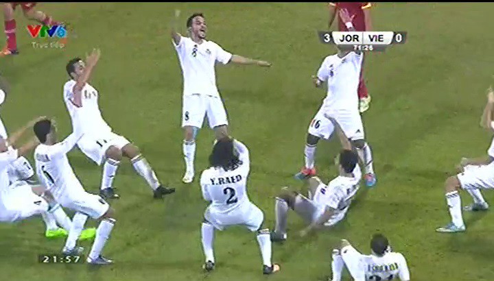 U23 Jordan ăn mừng độc đáo sau khi ghi bàn vào lưới U23 Việt Nam