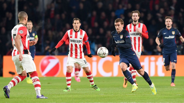 Video vòng 1/8 Champions League: PSV 0-0 Atletico Madrid
