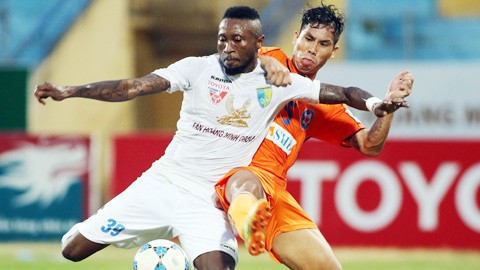 Video vòng 8 V League: Hà Nội T&T 2-1 SHB Đà Nẵng